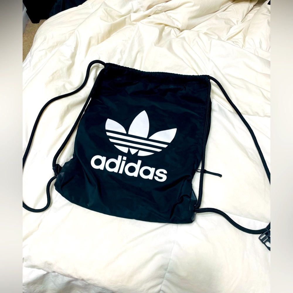 Adidas Black Drawstring Bag gym